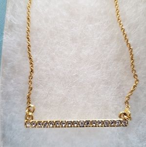 Pave Bar Necklace by Touchstone Crystal